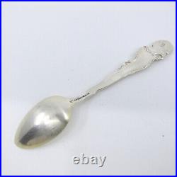 HOWARD Sterling Silver Souvenir Spoon GROVER CLEVELAND Presidential Bust 1893