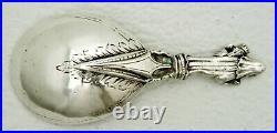 Hanau German Sterling Silver Rattail Spoon Mary Baby Jesus John Stag Cross