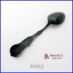 Henry Wadsworth Longfellow Souvenir Spoon Sterling Silver Enamel Watson 1900