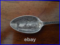 Hudson River 102 year anniversary celebration Steam Boat Sterling Silver Spoon