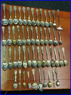 Huge Wholesale Lot Of 1000+ Grams Sterling Souvenir Spoons 50 Total! #4