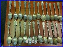 Huge Wholesale Lot Of 1000+ Grams Sterling Souvenir Spoons 57 Total! #2