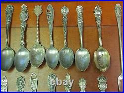 Huge Wholesale Lot Of 1000+ Grams Sterling Souvenir Spoons 67 Total! #1
