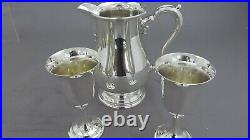 INTERNATIONAL LORD SAYBROOK STERLING SILVER WATER PITCHER With2 MATCHING GOBLETS