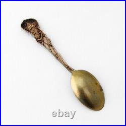 Indian Corn Souvenir Spoon Warrior Bowl Watson Sterling Silver