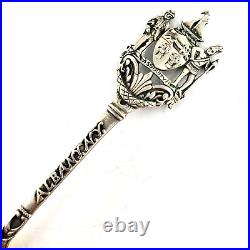 JAMES MIX Vintage Sterling Silver Souvenir Spoon Albany New York NY Antique Rare