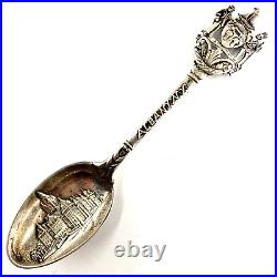 JAMES MIX Vintage Sterling Silver Souvenir Spoon Albany New York NY Historical