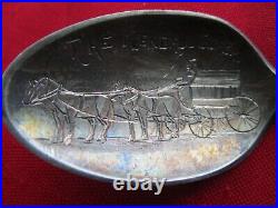 KENDALL, MT. (2) Sterling Silver Spoons Stagecoach & Cyanide Mill 1900
