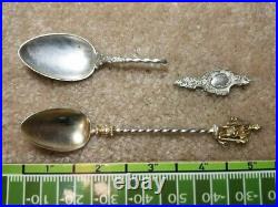 LOT OF 26 ANTIQUE SPOONS, STERLING SILVER, 12oz, J. F. CALDWELL & CO PLUS OTHERS