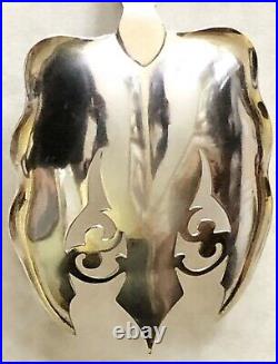 Large Native American Indian HEAD BUST 925 Sterling Silver SOUVENIR SERVING FORK
