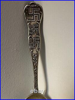 Leadville Colorado Swastika Mine Souvenir Shovel Spoon ELD Maker 3 Big Swastikas