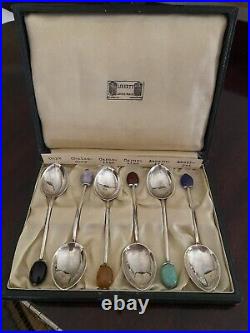 Liberty Precious Stone Spoons Sterling Silver