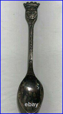 Lisboa Domex Portugal Collector Souvenir Sterling Silver. 925 Spoon