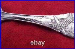 Los Angeles California with Bear Rifle & Ammo Belt Sterling Souvenir Spoon #11644