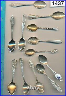 Lot (12). 925 Silver Souvenir Spoons Some Engraved 114 Grams 3.67 Oz ASW # 1437