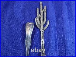 Lot Of 5 Misc Maker Sterling Silver Souvenir Demitasse Spoons O7 Very Good