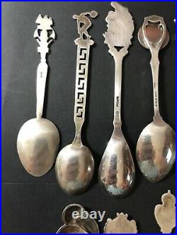 Lot Of Sterling Silver Souvenir Spoons