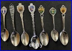 Lot of 64 Vintage Collector Souvenir Spoons from USA Europe Mexico
