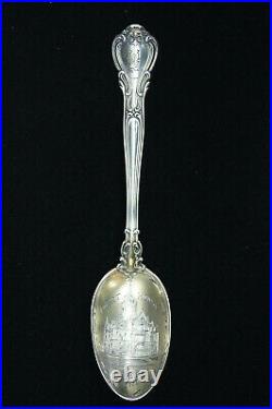 Lot of 9 Indiana State & City Sterling Silver Souvenir Collector Spoons B1982