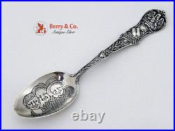 Louisiana Souvenir Spoon 3 Black Boys Bowl Watson 1900 Sterling Silver