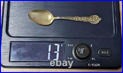 Manchester Co Sterling Silver School Spoon College Souvenir Antique Football