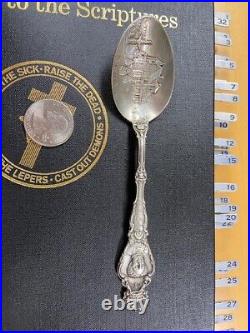 Mary Baker Eddy Christian Science 6 Sterling Souvenir Spoon by Durgin
