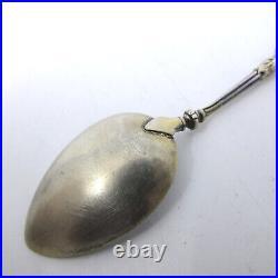 Max Fleischmann German Enameled 800 Silver Souvenir Spoon NORDERNEY