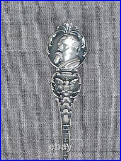 Mechanics Sterling Silver Virginia General Fitzhugh Lee American Flag Spoon