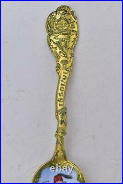 Missouri AAONMS Shriners Enamel Sterling Silver Souvenir Spoon