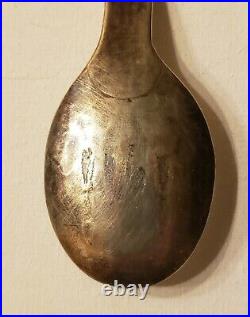 Native American Fred Harvey Silver Spoon with Indian Chief Profile