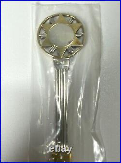 New Julen 1931 Michelsen Christmas Denmark Sterling Silver Enamel Souvenir Spoon