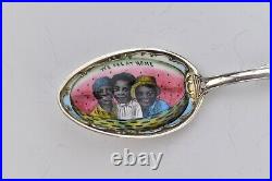 New Orleans Enamel Bowl Sterling Silver Souvenir Spoon