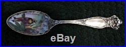 New Orleans Mardi Gras enameled Sterling Silver Souvenir spoon