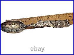 New York Figural Statue of Liberty Sterling Souvenir Spoon 36.2G Shiebler 5 3/4