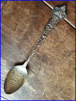 PAYE & BAKER Sterling Silver DAPHNE Souvenir Spoon-HASKELL INSTITUTE LAWRENCE KS