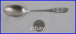Paye & Baker Sterling Silver Souvenir Spoon Whirling Logs