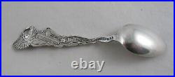 Paye & Baker Sterling Silver Wilkes Barre Souvenir Spoon Indian Figural