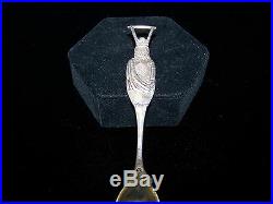 Poland Spring Moses Bottle Figural Souvenir Spoon, Late 1800's Sterling Silver