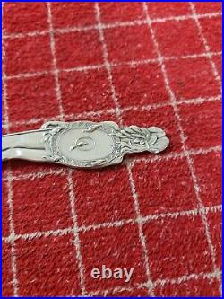 Portage Wisconsin Native American Indian Sterling Silver Souvenir Spoon Beauty
