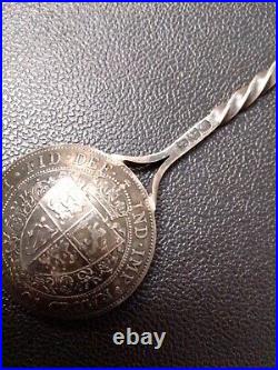 Queen Victoria Rose Sterling Silver Spoon bb