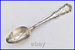 RARE 1863 Vigilante Soldier Hanging Scene Sterling Silver Souvenir Spoon