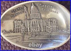RARE Denver Suffrage Campaign Forward Logo Sterling 6 Souvenir Spoon Capitol