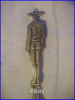 RARE LDA Sterling Full Figure MEXICAN BANDITO Souvenir Spoon TIJUANA Mexico