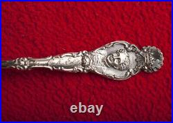 RARE Mary Baker Eddy Antique Sterling Silver Souvenir Spoon Pleasant View Home