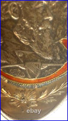 RARE Sterling Silver Enameled Spoon