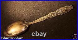 RARE Sterling Silver Queen Victoria Commemorative Spoon Ahronsberg Brothers 1896