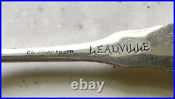 RARE Vtg Leadville Mine Shaft Sterling Silver with Gold Souvenir Spoon