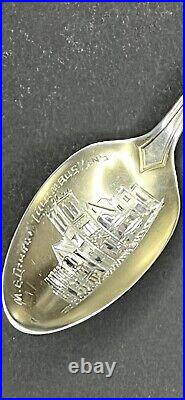 RW & 8 Sterling(. 925)Souvenir Spoon Pat. June 9 08 M. E Church Columbus Kans 1911