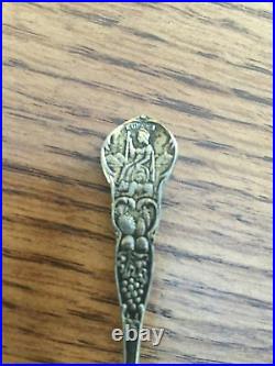Rare 1849 Dated Sterling Silver Spoon Cliff House San Francisco California Eurek