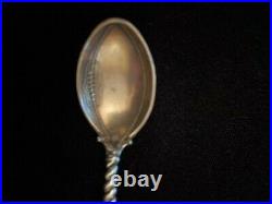 Rare Antique Sterling Silver Souvenir Spoon Harvard Football 1895 Cambridge MA